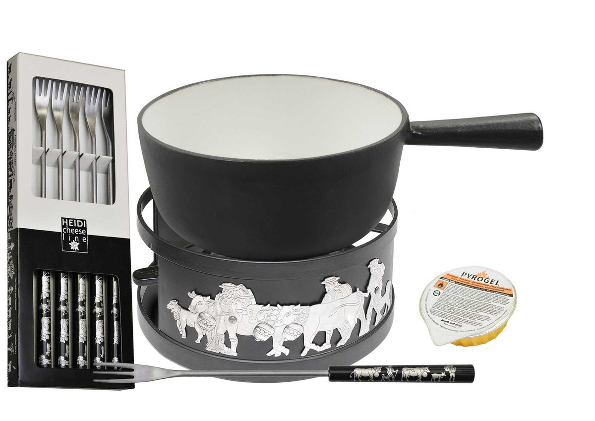 Silver Appenzell Fondue-Set 9-Teilig BC