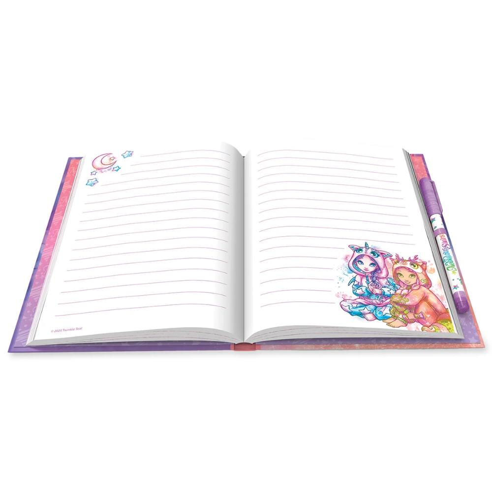 Skizzenbuch mit Gelstifte, weiss, assortiert