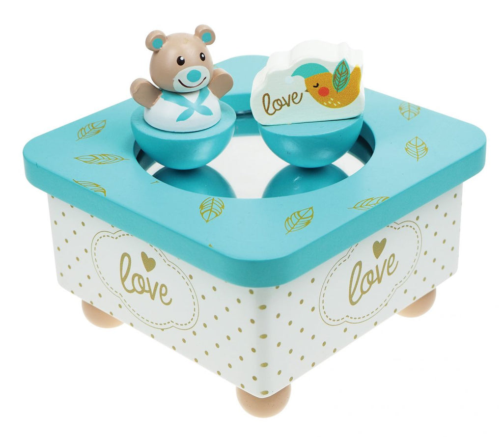 Idis Golden Bär Musik Box, blau