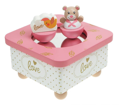 Idis Golden Bear Music Box, pink