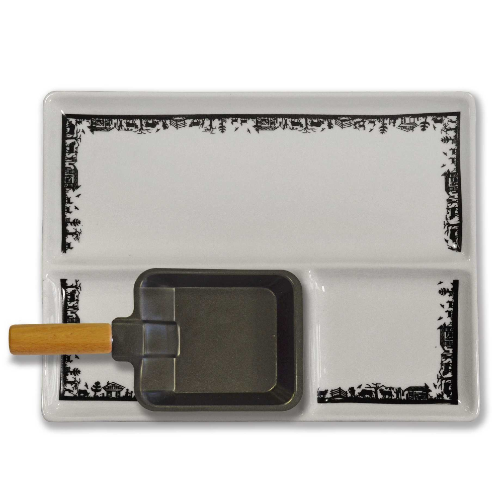 Alpes Racletteteller 2er Set, 26x20 cm