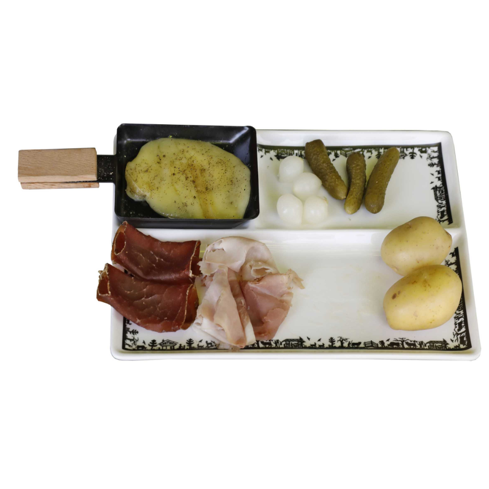 Alpes Racletteteller 2er Set, 26x20 cm