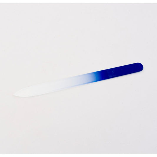 FINigrana glass nail file, blue, 90 mm