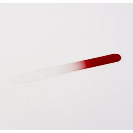 FINigrana glass nail file, red, 140 mm