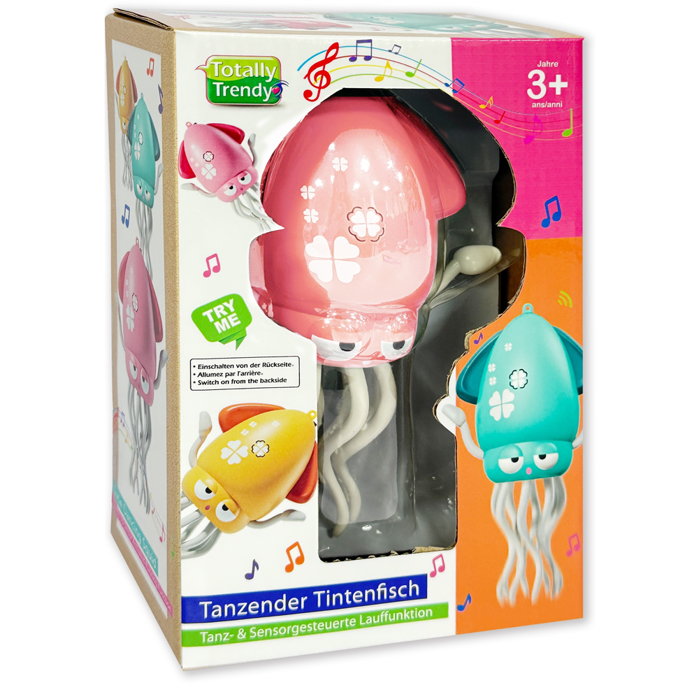 Trendy Tanzender Tintenfisch pink
