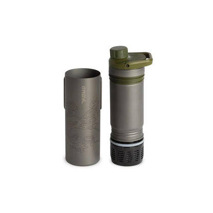 Grayl Ultrapress Titanium, olive terne