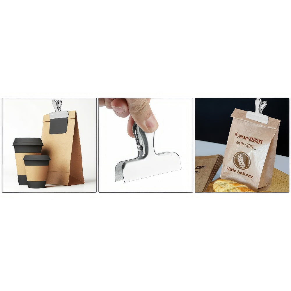 Edelstahl Power Beutelclip