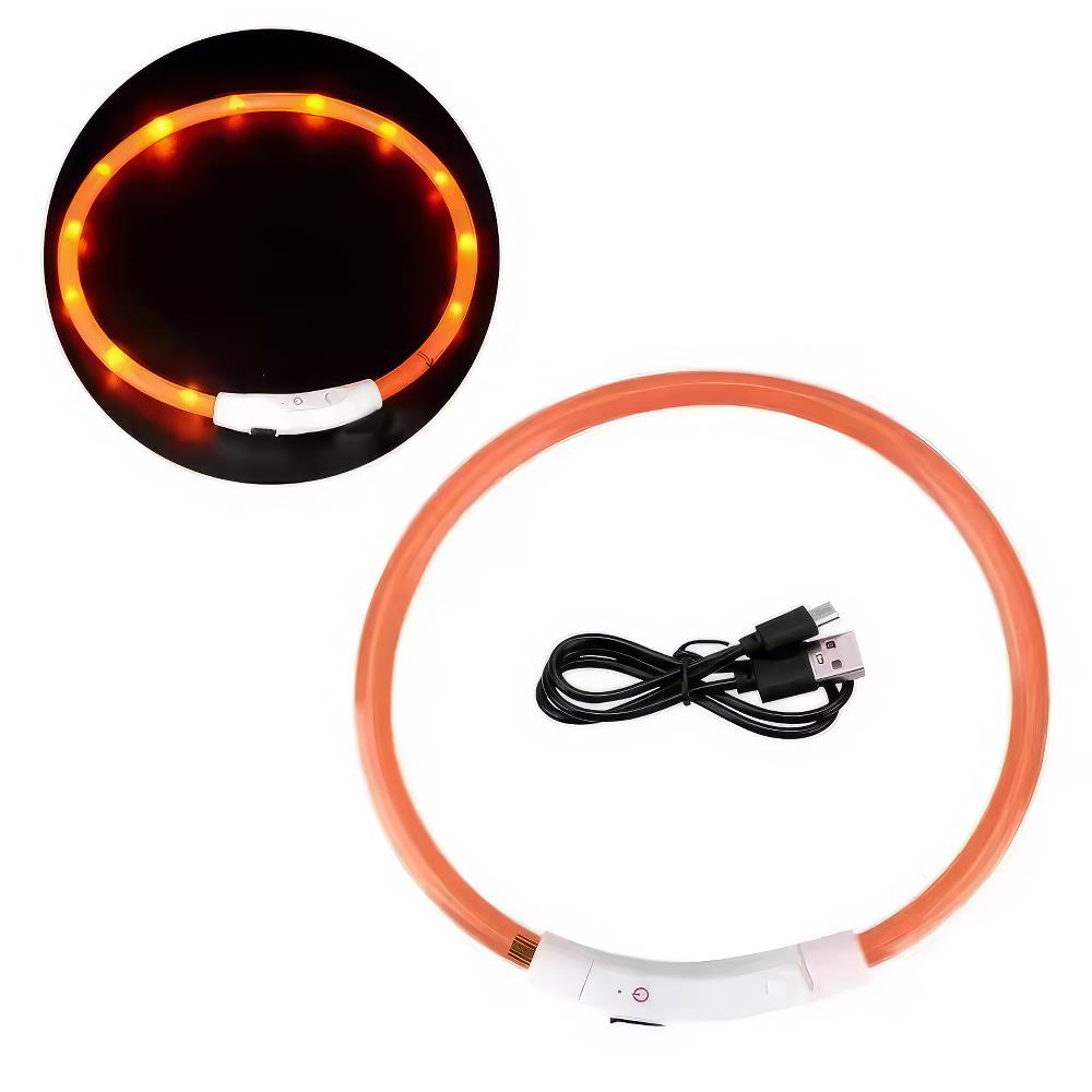 S2 Visio-Pet Leuchthalsband, 40 cm, orange