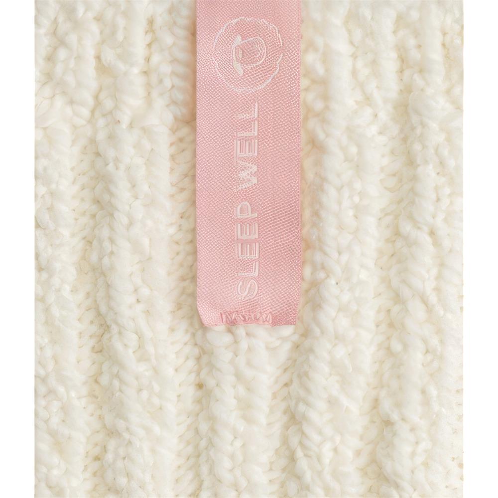 Weisse Wolle Damensocken Sleep Well, Pink Label, Bettsocken, Wadensocke, 37-41