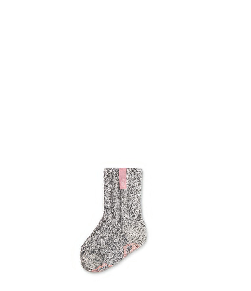 Graue Wolle Babysocken Fairy Tale, Anti-Rutsch, Kniesocke