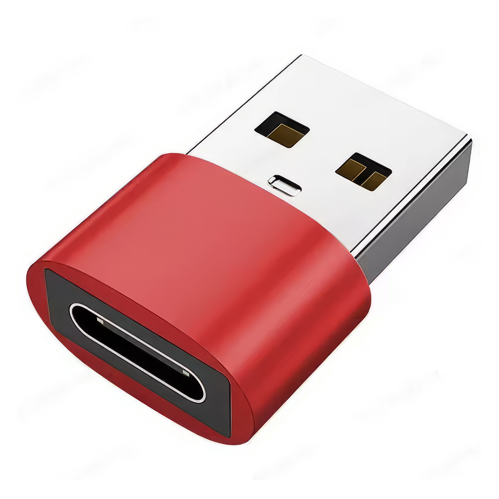 USB 3.0 zu USB-C (Thunderbolt 3) Adapter, rot