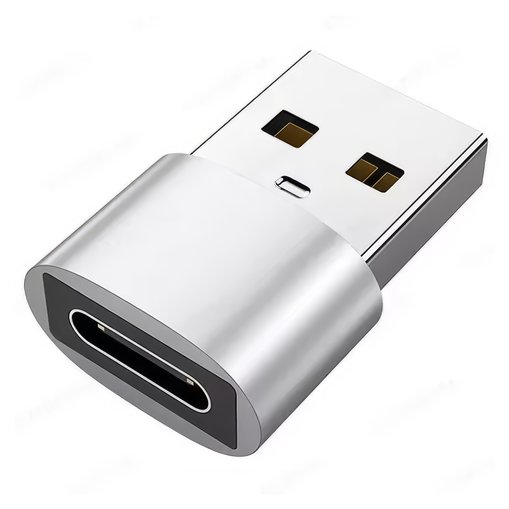 USB 3.0 zu USB-C (Thunderbolt 3) Adapter, 10er-Set, silber