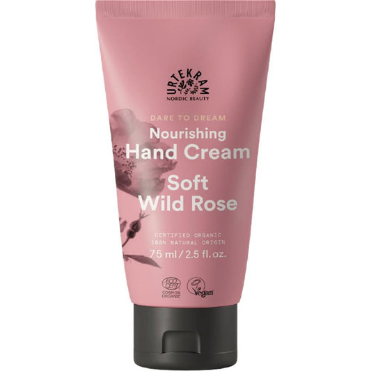 Urtekram Hand Cream Soft Wild Rose, 75 ml