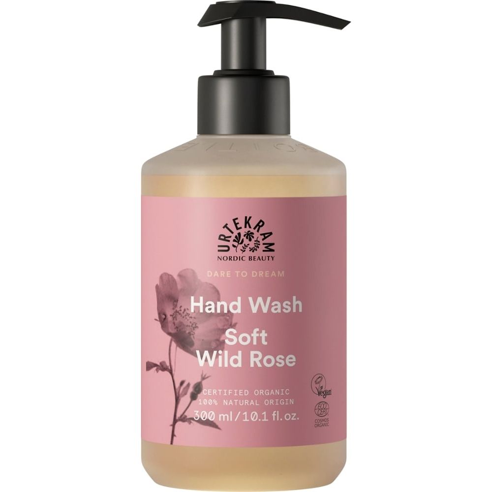 Urtekram Liquid Soap Soft Wild Rose, 300 ml