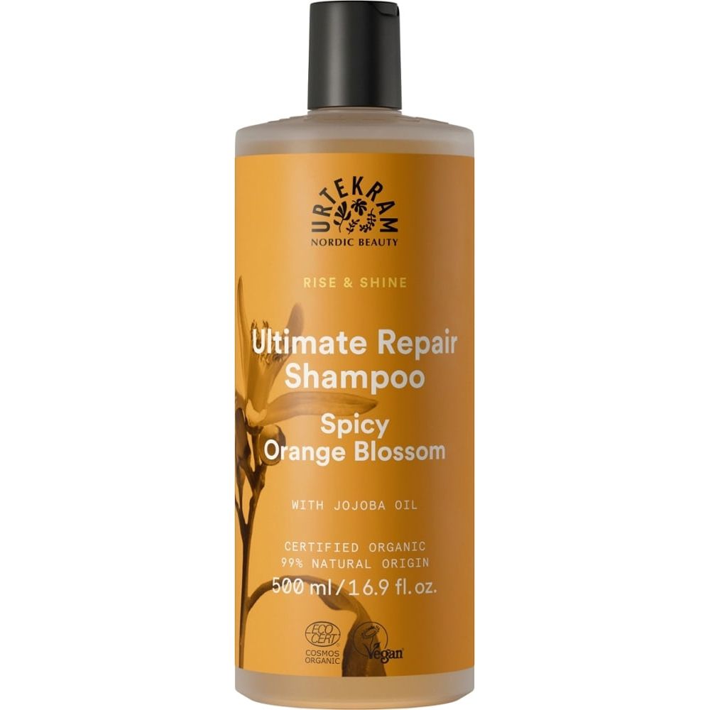 Urtekram Shampooing Rise&amp;Shine Fleur d'Oranger, 500 ml