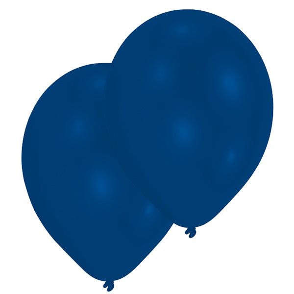10 balloons royal blue
