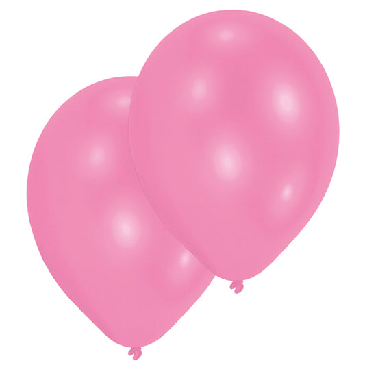 10 Ballone rosa, 27.5 cm