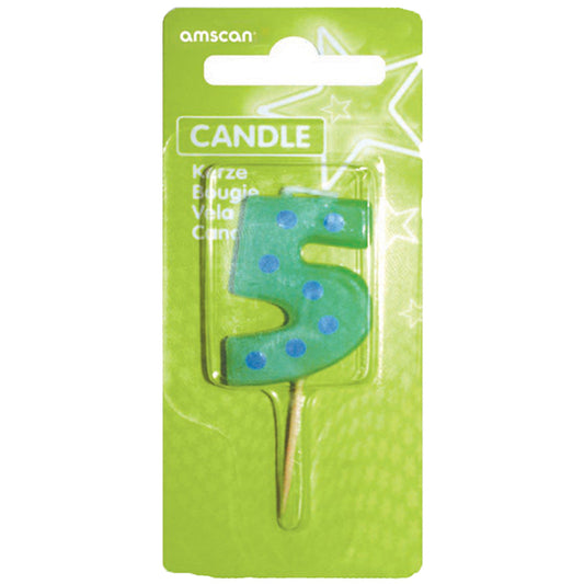 Mini number candle 5