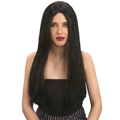 Witch wig, black