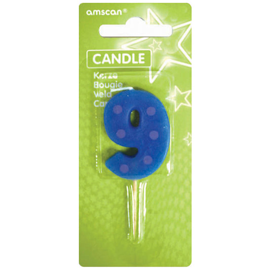 Mini number candle 9