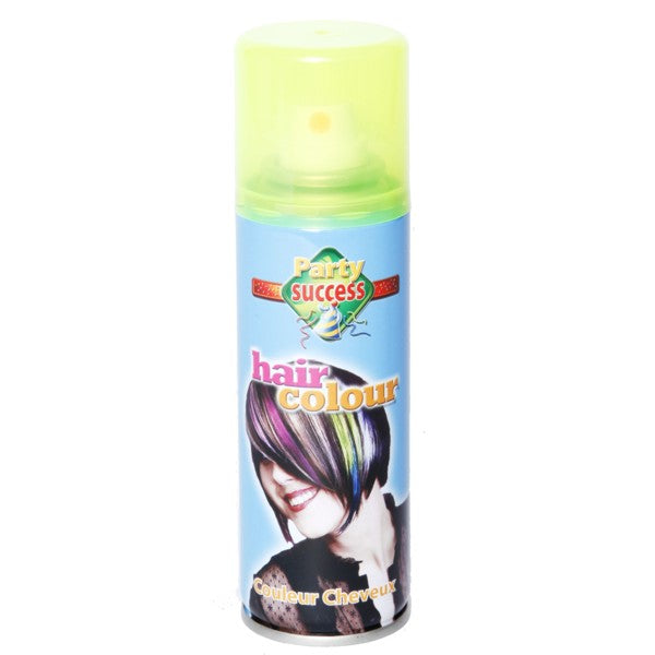 Spray colorant pour cheveux, jaune fluo