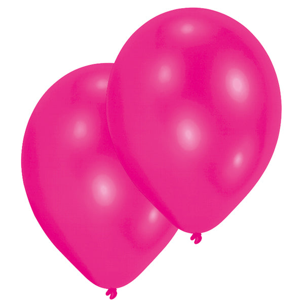 10 balloons pink