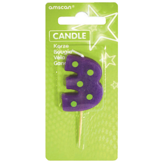 Mini number candle 3