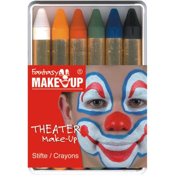 6 make-up pencils in box