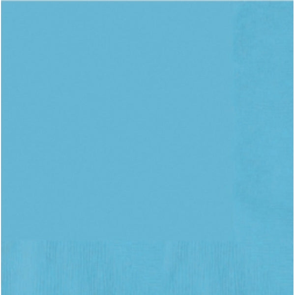 20 serviettes, 33 cm, bleu clair