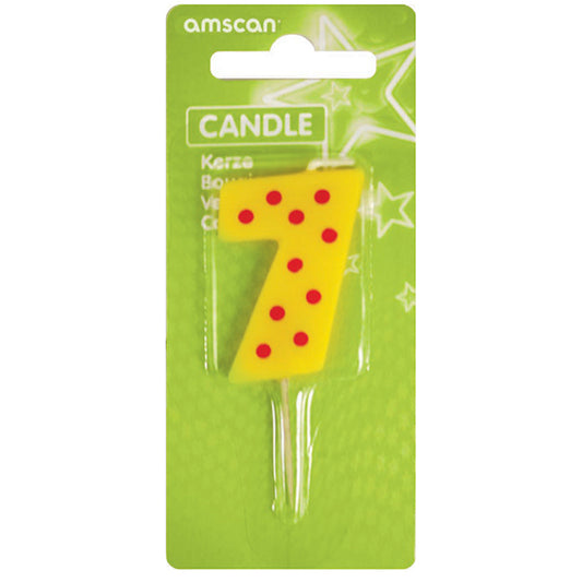 Mini number candle 7