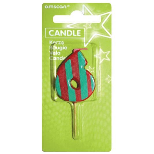 Mini number candle 6
