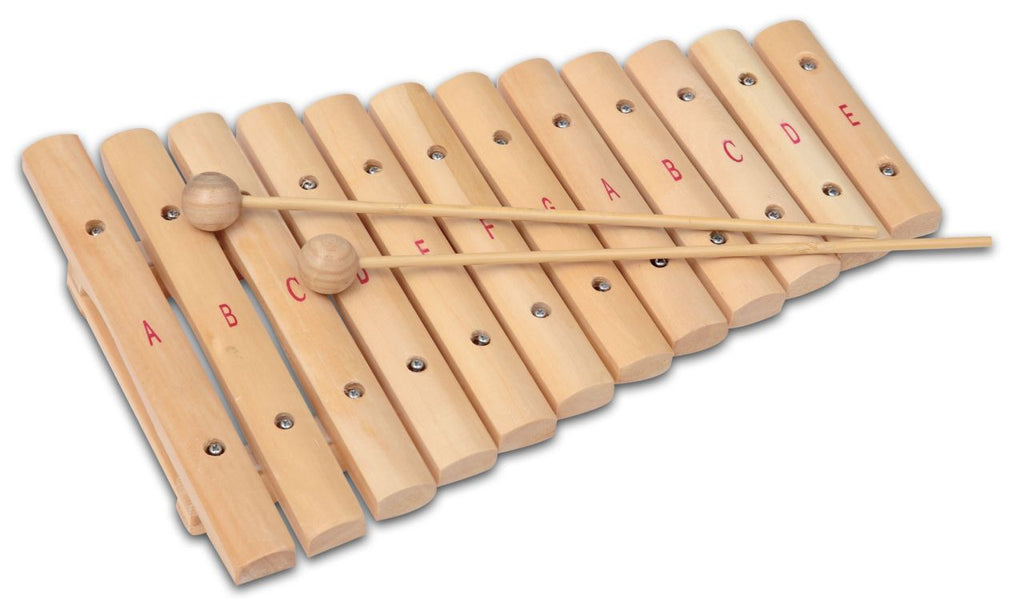 Bontempi Xylophon mit 12 Holzplättche, 35 cm